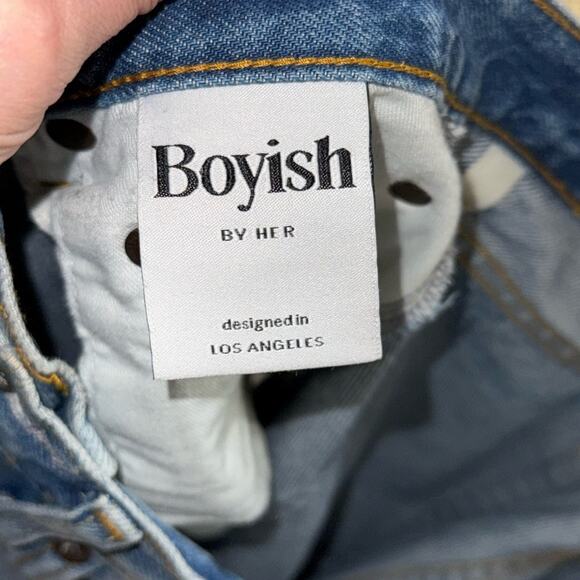 Boyish Billy easy rider high rise button fly distressed relaxed jeans - Picture 4 of 12